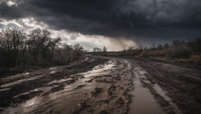 outdoors,sky,day,cloud,water,tree,no humans,beach,sunlight,cloudy sky,grass,nature,scenery,forest,road,river,landscape,shore,building,light rays,sunbeam,ruins