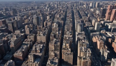 outdoors,sky,dutch angle,no humans,from above,building,scenery,city,cityscape,skyscraper,rooftop,city lights,day,real world location