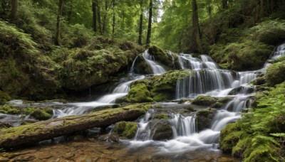 outdoors,day,water,tree,no humans,sunlight,nature,scenery,forest,rock,river,waterfall,landscape,moss,stream,plant,light rays,branch