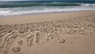 outdoors,sky,day,water,no humans,ocean,beach,scenery,rock,sand,waves,shore,footprints,cloud,horizon