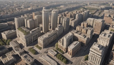 outdoors,water,tree,no humans,from above,building,scenery,city,cityscape,river,skyscraper,sky