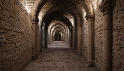 outdoors,day,indoors,dutch angle,no humans,window,sunlight,scenery,stairs,door,wall,architecture,ruins,pillar,arch,column,stone floor,building,brick wall,stone wall,brick floor