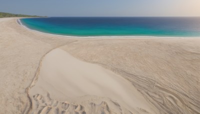 outdoors,sky,day,water,blue sky,no humans,ocean,beach,scenery,sand,horizon,waves,shore,white background,tree,nature,rainbow,desert