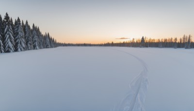 outdoors,sky,water,tree,no humans,nature,scenery,snow,forest,reflection,sunset,mountain,winter,bare tree,river,landscape,lake,cloud,pine tree