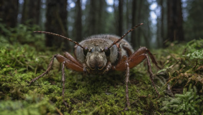 outdoors, blurry, tree, no humans, depth of field, blurry background, bug, nature, forest, realistic