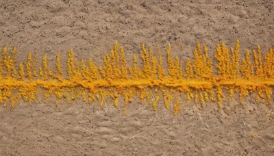 outdoors,no humans,traditional media,scenery,yellow theme,orange theme,monochrome,water,tree,from above,nature,forest