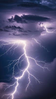 outdoors,sky,cloud,tree,no humans,night,cloudy sky,nature,scenery,mountain,electricity,purple theme,lightning,landscape,monochrome,dark