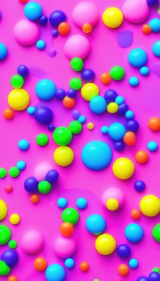 solo,no humans,from above,candy,balloon,colorful,blurry,gradient,pink background,scenery,pink theme,multicolored background,too many,still life