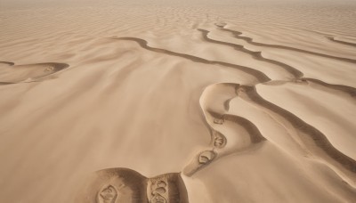 monochrome,outdoors,water,no humans,ocean,beach,fish,sand,sepia,surreal,brown theme,desert,realistic,still life