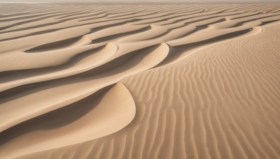 solo,monochrome,no humans,parody,scenery,brown background,sand,sepia,brown theme,desert,fine art parody,lying,close-up,realistic,still life