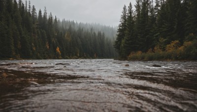 outdoors,sky,day,cloud,tree,no humans,nature,scenery,snow,forest,mountain,road,winter,landscape,grey sky,pine tree,water,cloudy sky,river