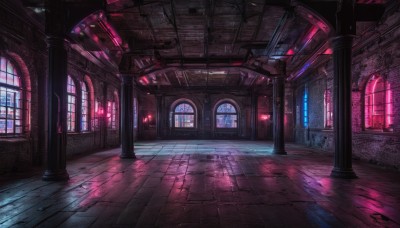 indoors,no humans,window,sunlight,scenery,stairs,fantasy,door,tiles,light,architecture,tile floor,pillar,stained glass,hallway,church,arch,column,glowing,wooden floor,floor,ceiling