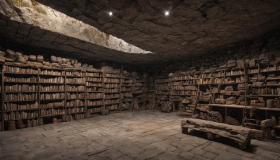 monochrome,indoors,book,no humans,chair,scenery,stairs,bookshelf,light,shelf,library,ceiling,ladder,voile,table,star (sky),fantasy,lamp,globe