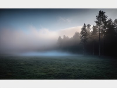 outdoors,sky,cloud,water,tree,no humans,cloudy sky,grass,nature,scenery,forest,mountain,road,lamppost,landscape,fog,monochrome,day,horizon