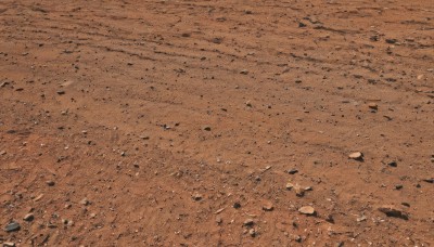 outdoors,no humans,traditional media,scenery,rock,sand,brown theme,monochrome,comic,from above,road,orange theme,footprints