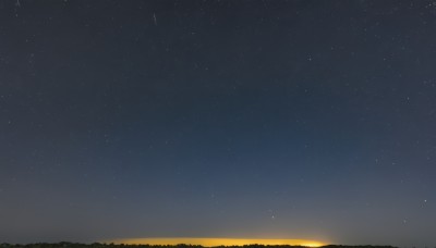 outdoors,sky,cloud,no humans,night,star (sky),night sky,scenery,starry sky,sunset,horizon,gradient sky,sunrise,comic,star (symbol),shooting star