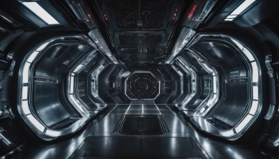 solo,no humans,from above,robot,machinery,science fiction,realistic,cable,spacecraft,cockpit,shiny,scenery,close-up,space,machine