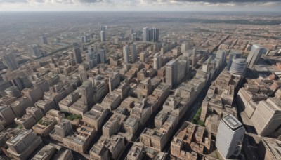 outdoors,sky,cloud,water,dutch angle,no humans,ocean,from above,building,scenery,city,horizon,cityscape,river,skyscraper,landscape,rooftop,day,tree,blue sky,cloudy sky,road