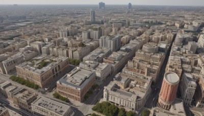 outdoors,tree,no humans,ocean,from above,building,scenery,city,cityscape,bridge,river,landscape,rooftop,sky,day,ground vehicle,motor vehicle,horizon,car,road,watercraft,skyscraper,tower,real world location