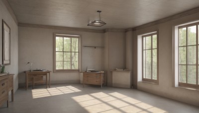 day,indoors,tree,book,no humans,window,shadow,chair,table,sunlight,plant,curtains,scenery,door,lamp,ceiling light,cabinet,desk,light,wall,shelf,kitchen,ceiling