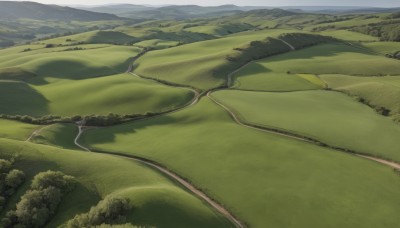 outdoors,sky,day,cloud,tree,no humans,grass,nature,scenery,forest,mountain,road,field,green theme,river,landscape,mountainous horizon,hill,lake