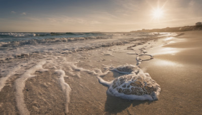 outdoors, sky, cloud, water, no humans, ocean, beach, scenery, sand, waves, shore