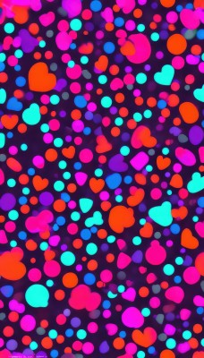 solo,heart,artist name,no humans,watermark,web address,heart background,colorful,signature,glowing,multicolored background,danmaku,abstract,abstract background