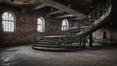 indoors,water,no humans,window,sunlight,scenery,stairs,railing,ruins,bridge,church,arch,monochrome,day,door,wall,broken window