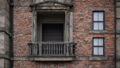 outdoors,no humans,window,night,traditional media,building,scenery,stairs,door,railing,wall,brick wall,balcony,brick,painting (medium),arch,gate