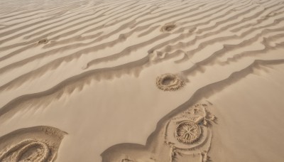 solo,monochrome,outdoors,no humans,shadow,traditional media,scenery,reflection,sand,sepia,brown theme,desert,eye focus,1boy,beach,close-up