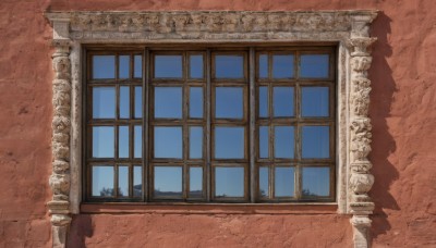 sky,indoors,no humans,window,night,shadow,building,scenery,stairs,door,day,blue sky,wall,pillar,still life,arch,column