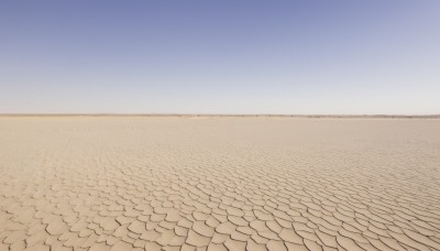 monochrome,comic,outdoors,sky,day,water,blue sky,no humans,ocean,beach,scenery,sand,horizon,gradient sky,shore,desert,1girl