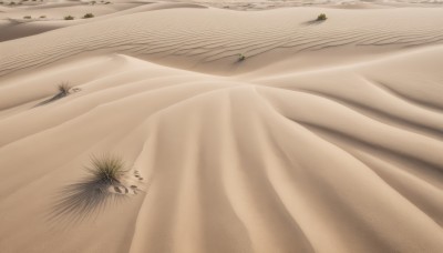 1girl,solo,breasts,dress,nipples,outdoors,see-through,pubic hair,no humans,female pubic hair,giant,desert,scenery,sand