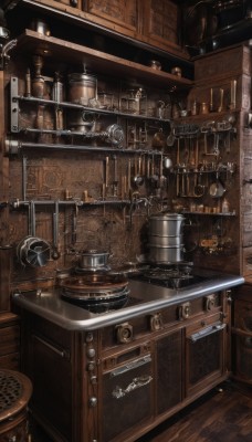 indoors,cup,no humans,from above,bottle,scenery,wooden floor,door,shelf,still life,barrel,fantasy,jar,cabinet