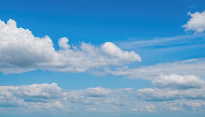 outdoors,sky,day,cloud,blue sky,no humans,cloudy sky,scenery,flying,blue theme,above clouds,very wide shot,monochrome,cumulonimbus cloud