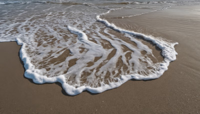 outdoors, day, water, no humans, ocean, beach, scenery, sand, waves, shore, footprints