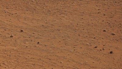 monochrome,outdoors,no humans,traditional media,scenery,rock,debris,brown theme,orange theme,from above,ground vehicle,motor vehicle,sand,orange background,road,desert,dust,footprints