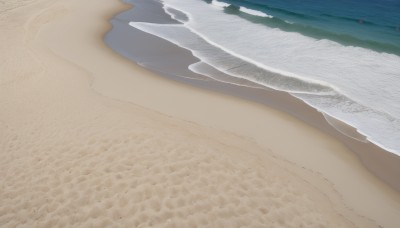 outdoors,sky,day,water,no humans,shadow,ocean,beach,scenery,sand,horizon,waves,shore,desert,footprints