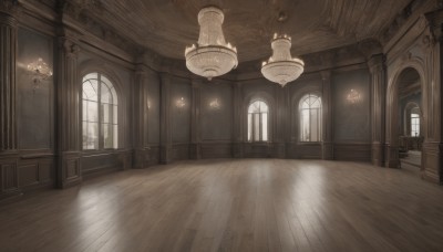 day,indoors,no humans,window,chair,table,sunlight,curtains,scenery,wooden floor,stairs,door,light,lamp,candle,architecture,ceiling,carpet,candlestand,chandelier,wooden chair,light rays,pillar