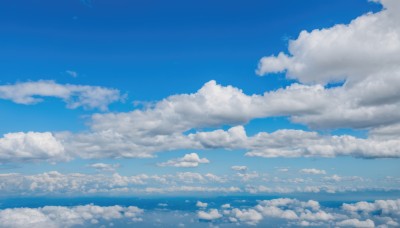 outdoors,sky,day,cloud,water,blue sky,dutch angle,no humans,ocean,cloudy sky,scenery,blue theme,horizon,above clouds