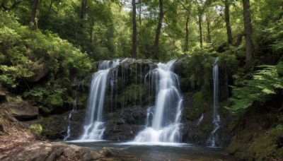 outdoors,day,water,tree,no humans,sunlight,nature,scenery,forest,rock,river,waterfall,moss,stream,light rays,branch,landscape