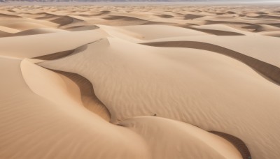 outdoors,sky,day,no humans,beach,scenery,realistic,sand,desert,1girl,solo,close-up,brown theme