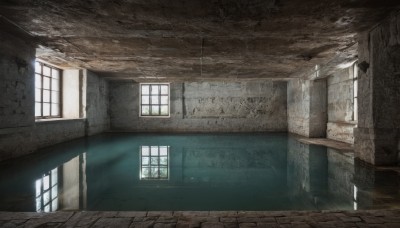 day,indoors,no humans,window,sunlight,scenery,stairs,door,wall,ruins,pillar,hallway,light rays,light,sunbeam