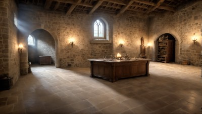 HQ,day,artist name,indoors,signature,no humans,window,chair,table,sunlight,scenery,light rays,stairs,door,tiles,light,lamp,candle,wall,sunbeam,tile floor,statue,hallway,church,candlestand,chandelier,fireplace,wooden floor,fantasy,arch,stone wall