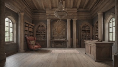 day,indoors,book,no humans,window,chair,table,sunlight,curtains,scenery,wooden floor,paper,stairs,door,bookshelf,lamp,architecture,pillar,book stack,library,armchair,carpet,chandelier,wooden chair,couch,desk,candle,candlestand,rug