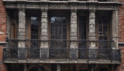 outdoors,sky,cloud,indoors,no humans,window,night,building,scenery,stairs,door,architecture,brick wall,pillar,arch,moon,night sky,railing,wall,balcony,gate,column,brick,brick floor