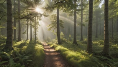 outdoors,day,tree,no humans,sunlight,grass,plant,nature,scenery,forest,light rays,road,bush,sunbeam,dappled sunlight,path,leaf