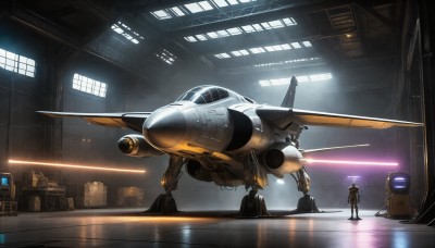 HQ,1boy,weapon,multiple boys,indoors,signature,military,helmet,robot,mecha,science fiction,realistic,aircraft,military vehicle,airplane,pilot suit,spacecraft,spacesuit,lights,jet,cockpit,fighter jet,pilot,window,vehicle focus