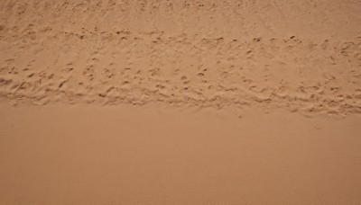 solo,monochrome,outdoors,water,no humans,ocean,traditional media,beach,scenery,sand,sepia,shore,brown theme,comic,from above,orange theme