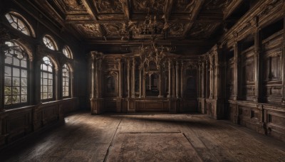 day,indoors,dutch angle,no humans,window,chair,table,sunlight,scenery,stairs,door,architecture,pillar,church,arch,chandelier,wooden floor,floor,ceiling,carpet